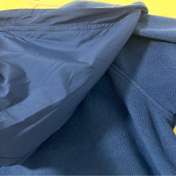 All In Motion Boys XS Micro-fleece Hoodie Thumbhole Cuffs Blue Quarter Zip EUC - Picture 5 of 8